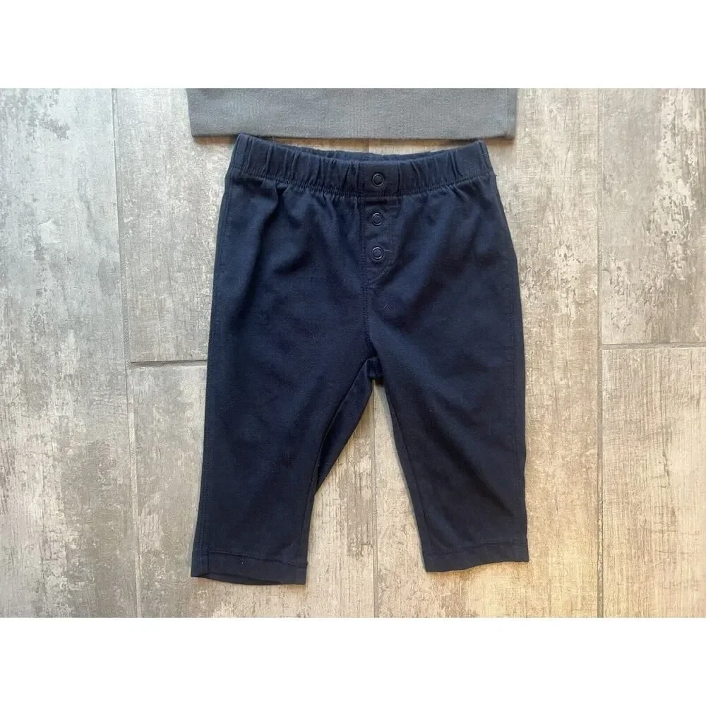 Baby Gap Boys Lot 2 Piece Set Casual T-Shirt Top & Pants Outfit 6-12m Designer